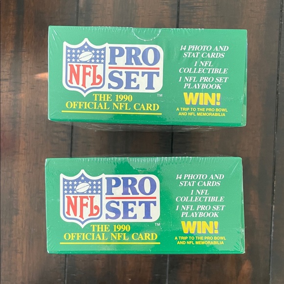 2 pack. NFL Pro Set. 1990 - Picture 2 of 5